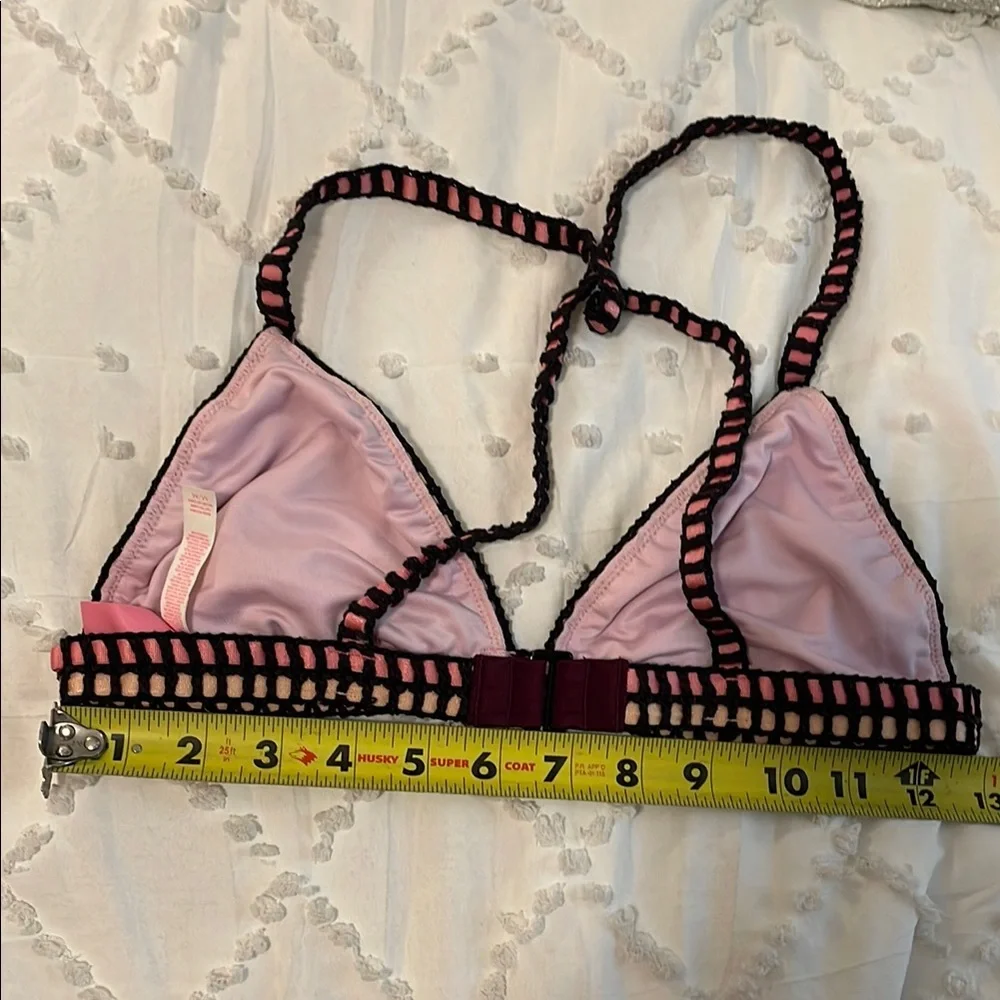 Victoria's Secret Eggplant purple Bikini top with Criss-Cross Straps